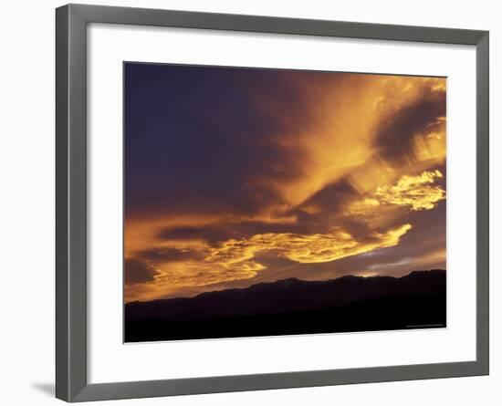 Clouds at Sunset from Artists Drive, Death Valley National Park, California, USA-Jamie & Judy Wild-Framed Photographic Print