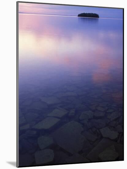 Clouds at Twilight, Lake Huron, Picnic Island, Upper Peninsula, Michigan, USA-Mark Carlson-Mounted Photographic Print