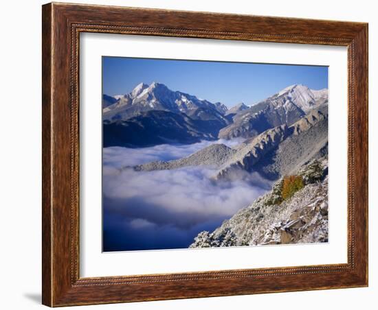 Clouds Fill the Valley of Llobegat in Cadi Moixero Natural Park. Catalonia, Pyrenees, Spain-Inaki Relanzon-Framed Photographic Print