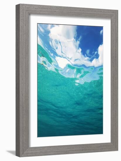 Clouds From Underwater-Peter Scoones-Framed Photographic Print