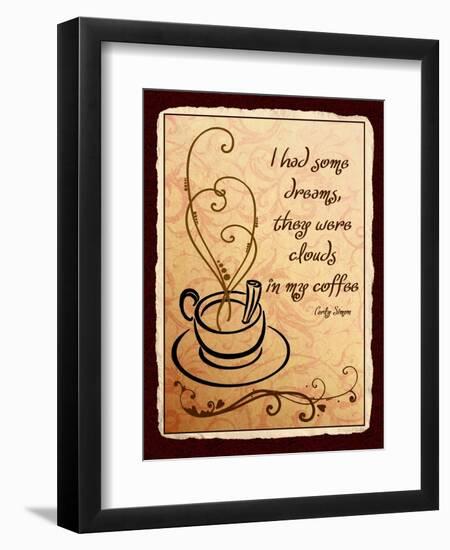 Clouds in my Coffee-Kate Ward Thacker-Framed Giclee Print