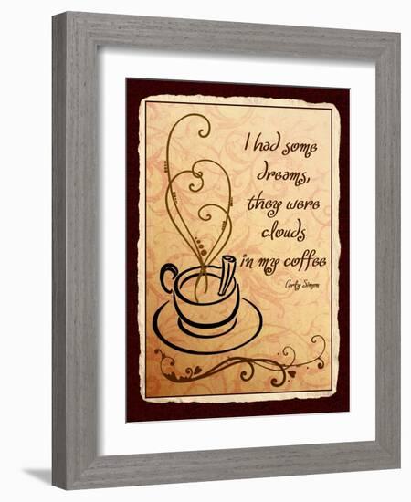 Clouds in my Coffee-Kate Ward Thacker-Framed Giclee Print