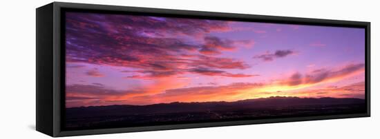 Clouds in the Sky at Dusk, Las Vegas, Nevada, USA-null-Framed Stretched Canvas