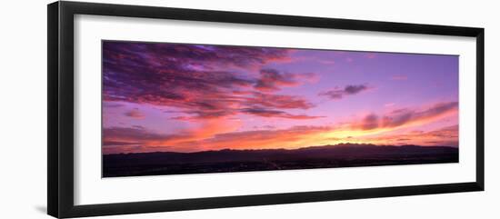 Clouds in the Sky at Dusk, Las Vegas, Nevada, USA-null-Framed Photographic Print