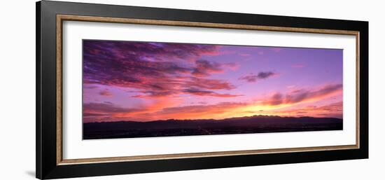 Clouds in the Sky at Dusk, Las Vegas, Nevada, USA-null-Framed Photographic Print