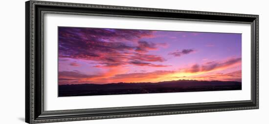 Clouds in the Sky at Dusk, Las Vegas, Nevada, USA-null-Framed Photographic Print