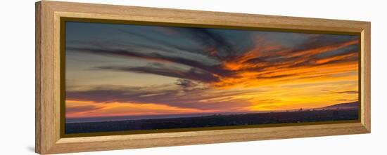 Clouds in the Sky at Dusk, Marina Del Rey, Santa Monica, Los Angeles, California, USA-null-Framed Stretched Canvas