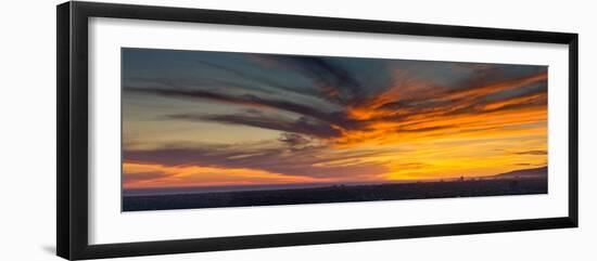 Clouds in the Sky at Dusk, Marina Del Rey, Santa Monica, Los Angeles, California, USA-null-Framed Photographic Print