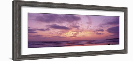 Clouds in the Sky at Sunset, Pacific Beach, San Diego, California, USA-null-Framed Photographic Print