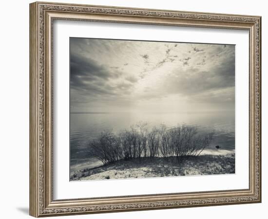 Clouds Over a Lake, Lake Peipsi, Kauksi, Ida-Viru County, Estonia-null-Framed Photographic Print