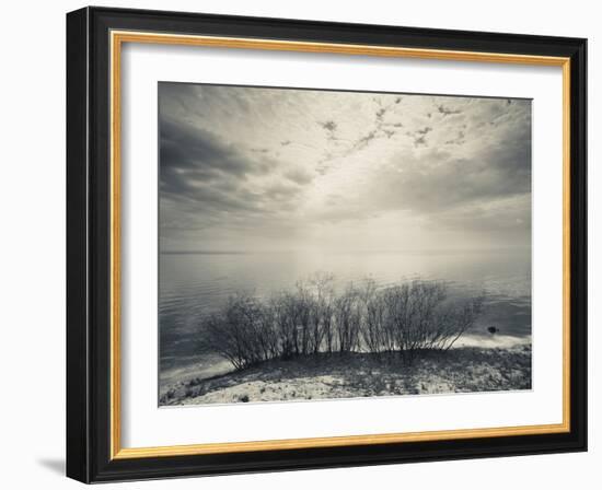 Clouds Over a Lake, Lake Peipsi, Kauksi, Ida-Viru County, Estonia-null-Framed Photographic Print