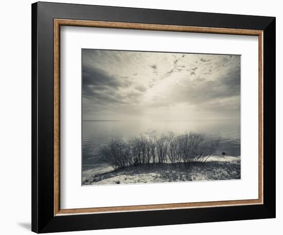 Clouds Over a Lake, Lake Peipsi, Kauksi, Ida-Viru County, Estonia-null-Framed Photographic Print