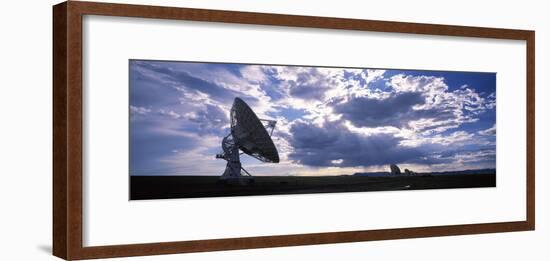 Clouds over a Radio Telescope, Very Large Array, National Radio Astronomy Observatory, Socorro, ...-null-Framed Photographic Print