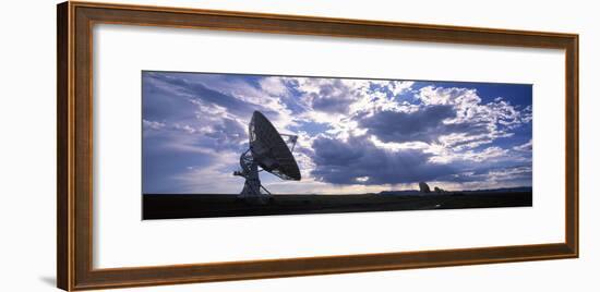 Clouds over a Radio Telescope, Very Large Array, National Radio Astronomy Observatory, Socorro, ...-null-Framed Photographic Print