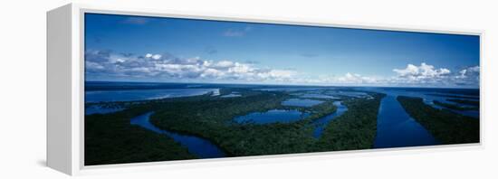 Clouds over a River, Amazon River, Anavilhanas Archipelago, Rio Negro, Brazil-null-Framed Premier Image Canvas