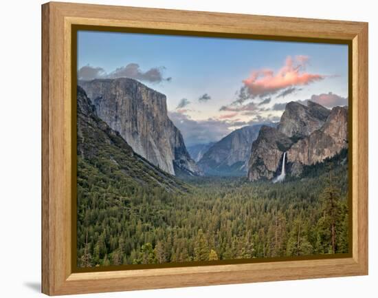 Clouds over a Valley, Yosemite Valley, Yosemite National Park, California, USA-null-Framed Premier Image Canvas