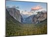 Clouds over a Valley, Yosemite Valley, Yosemite National Park, California, USA-null-Mounted Photographic Print