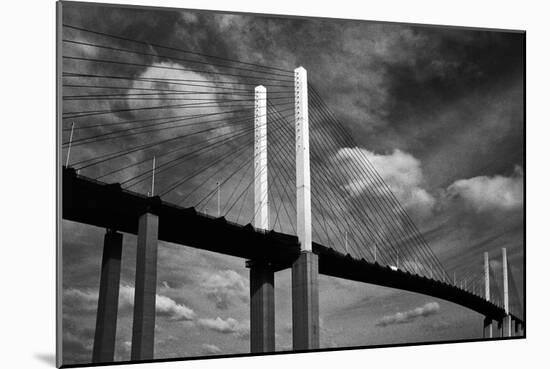 Clouds over Dartford Bridge-Adrian Campfield-Mounted Photographic Print