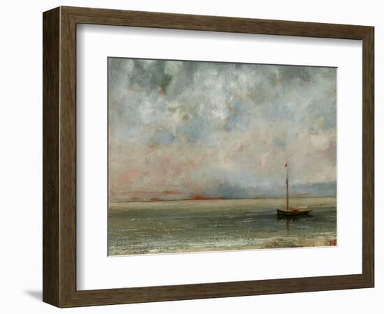 Clouds over Lake Geneva-Gustave Courbet-Framed Photographic Print