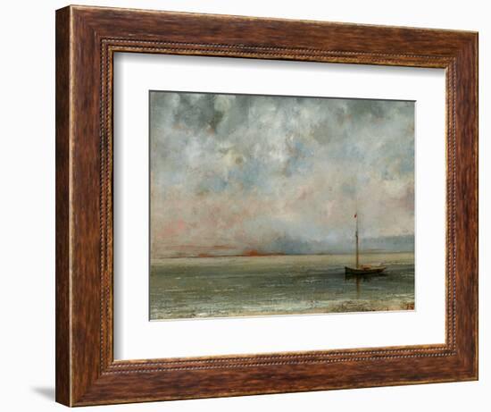 Clouds over Lake Geneva-Gustave Courbet-Framed Photographic Print