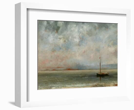 Clouds over Lake Geneva-Gustave Courbet-Framed Photographic Print