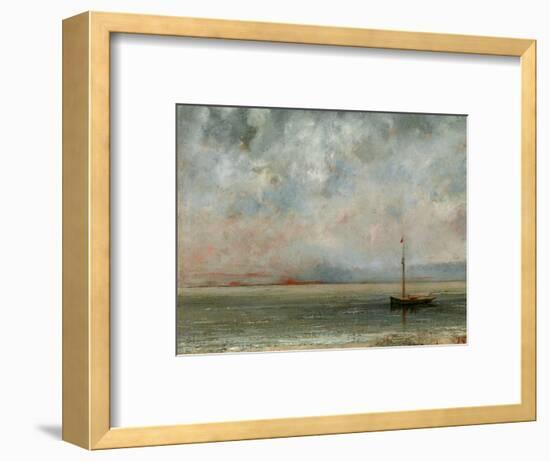 Clouds over Lake Geneva-Gustave Courbet-Framed Photographic Print