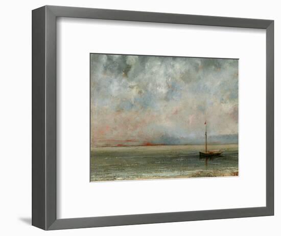 Clouds over Lake Geneva-Gustave Courbet-Framed Photographic Print