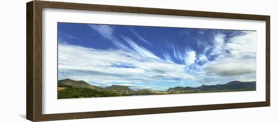 Clouds over landscape, Eastern South Africa Coast, South Africa-Panoramic Images-Framed Photographic Print