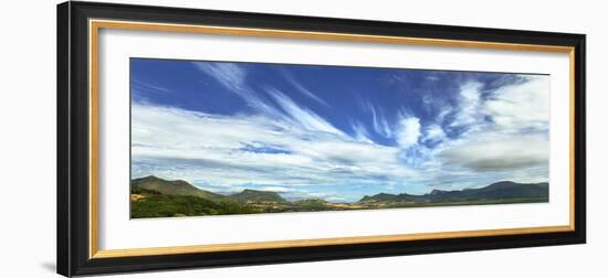 Clouds over landscape, Eastern South Africa Coast, South Africa-Panoramic Images-Framed Photographic Print