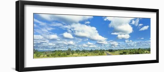 Clouds over landscape, Kruger National Park, South Africa-Panoramic Images-Framed Photographic Print