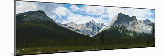 Clouds over Mountains, Emerald Peak, Yoho National Park, Golden, British Columbia, Canada-null-Mounted Photographic Print