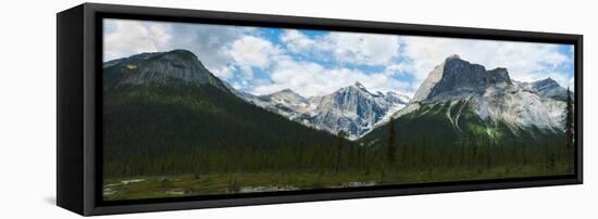 Clouds over Mountains, Emerald Peak, Yoho National Park, Golden, British Columbia, Canada-null-Framed Premier Image Canvas