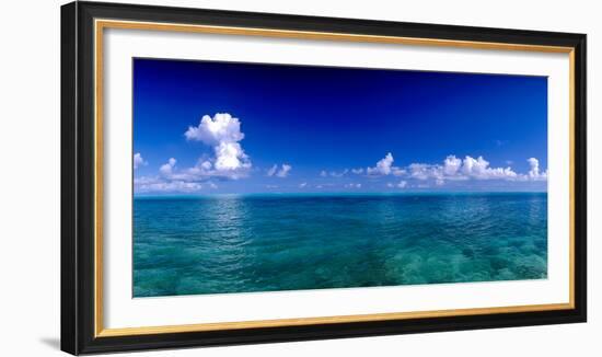 Clouds over Pacific Ocean, Bora Bora, Leeward Islands, Society Islands, French Polynesia-null-Framed Photographic Print