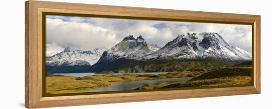 Clouds over Snowcapped Mountain, Grand Paine, Mt Almirante Nieto-null-Framed Stretched Canvas