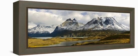 Clouds over Snowcapped Mountain, Grand Paine, Mt Almirante Nieto-null-Framed Stretched Canvas