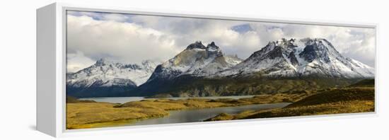 Clouds over Snowcapped Mountain, Grand Paine, Mt Almirante Nieto-null-Framed Stretched Canvas