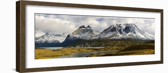 Clouds over Snowcapped Mountain, Grand Paine, Mt Almirante Nieto-null-Framed Photographic Print