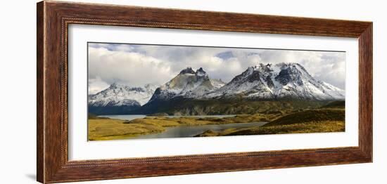 Clouds over Snowcapped Mountain, Grand Paine, Mt Almirante Nieto-null-Framed Photographic Print