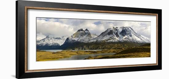 Clouds over Snowcapped Mountain, Grand Paine, Mt Almirante Nieto-null-Framed Photographic Print