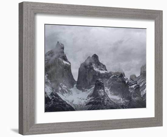 Clouds Over Snowcapped Mountains-null-Framed Photographic Print