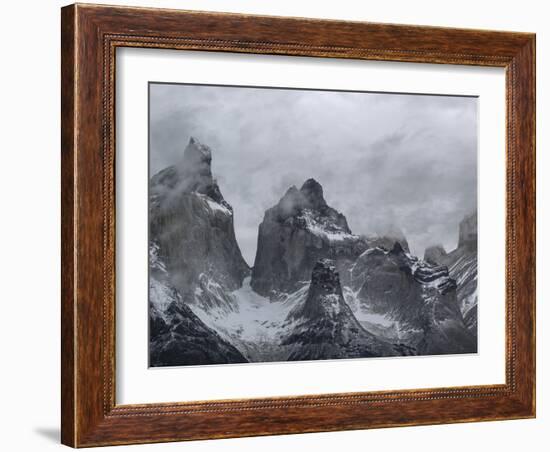 Clouds Over Snowcapped Mountains-null-Framed Photographic Print