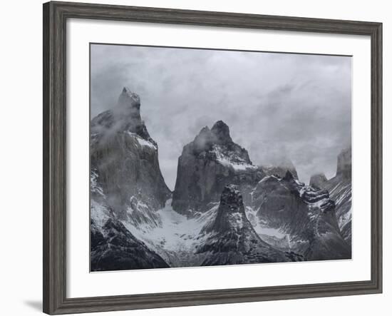 Clouds Over Snowcapped Mountains-null-Framed Photographic Print