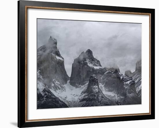 Clouds Over Snowcapped Mountains-null-Framed Photographic Print