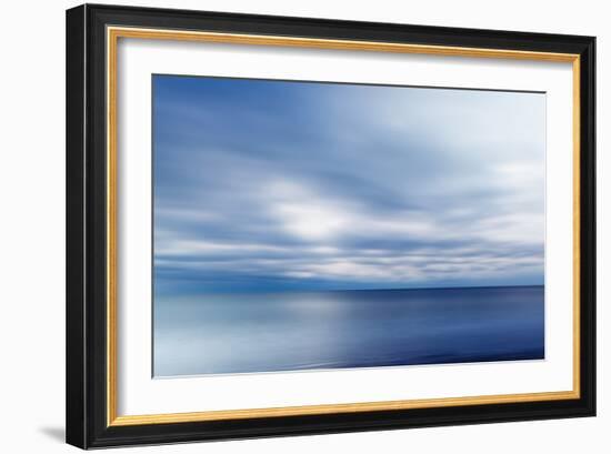 Clouds over the Atlantic Ocean, Wallis Sands SP in Rye, New Hampshire-Jerry & Marcy Monkman-Framed Photographic Print