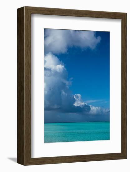 Clouds over the Pacific Ocean, Bora Bora, Society Islands, French Polynesia-null-Framed Photographic Print