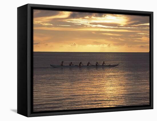 Clouds over the Sea During Sunset-null-Framed Premier Image Canvas