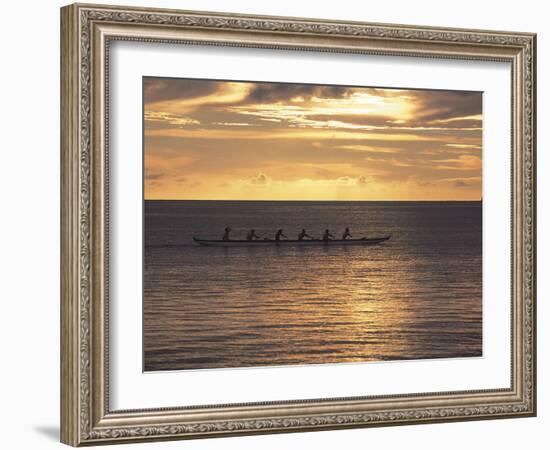 Clouds over the Sea During Sunset-null-Framed Photographic Print