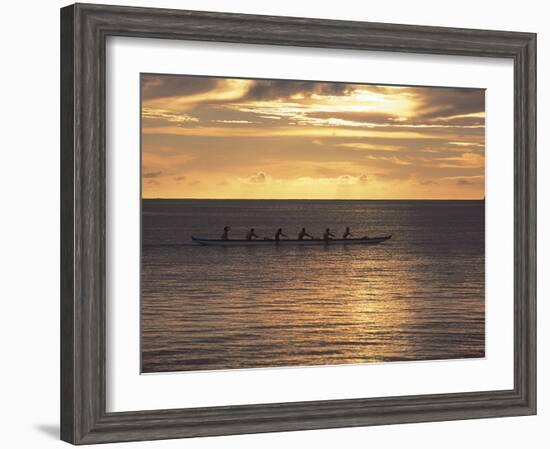 Clouds over the Sea During Sunset-null-Framed Photographic Print