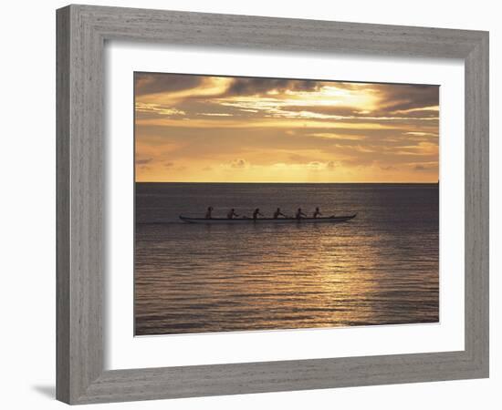 Clouds over the Sea During Sunset-null-Framed Photographic Print