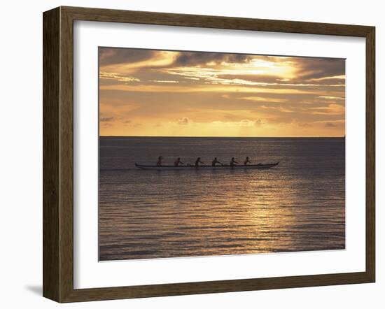 Clouds over the Sea During Sunset-null-Framed Photographic Print